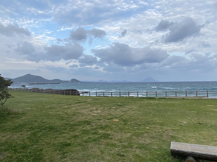 火之神公園キャンプ場と海