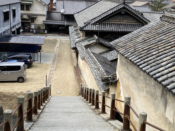 原田知世が駆け下りた西方寺の階段