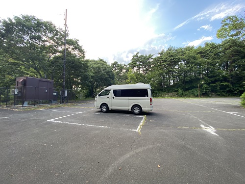 しだれ栗森林公園の駐車場