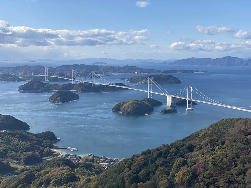 亀老山パノラマ展望台からの風景