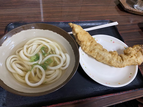 山内うどんとゲソ天