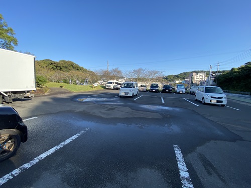 鹿島公園の駐車場全体