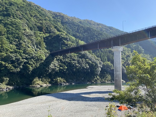 本村キャンプ場の遠景