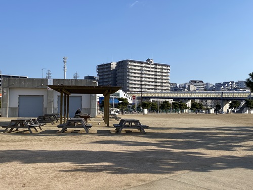 大蔵海岸内の公園