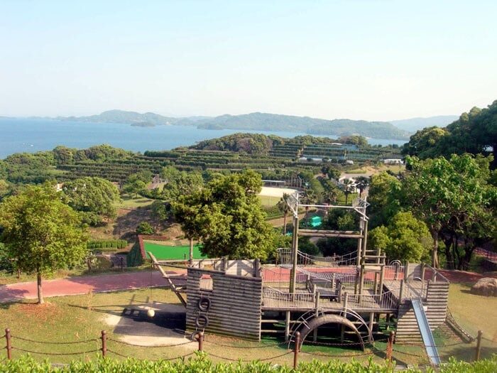 西海橋公園のアスレチック遊具