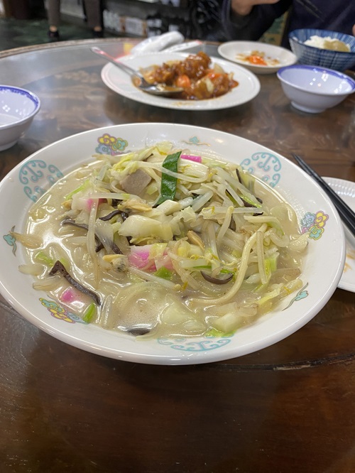 長崎新地中華街で食べたちゃんぽん麺