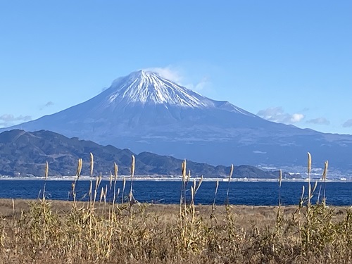 清水三保海浜公園から見える富士全景