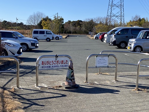 ふらっとパーク遠州森町の昼の駐車場