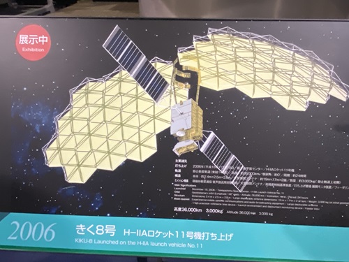 技術試験衛星Ⅷ型きく8号のイラスト