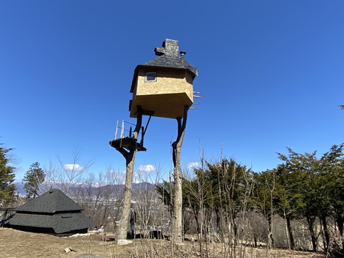 空飛ぶ泥舟の近くのツリーハウス