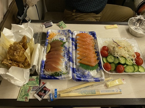 牛頭天王公園時の晩御飯