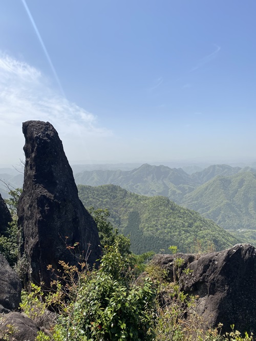 八面山の展望台からの風景