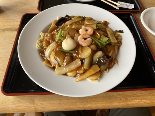 道の駅宇目のあんかけ焼きそば