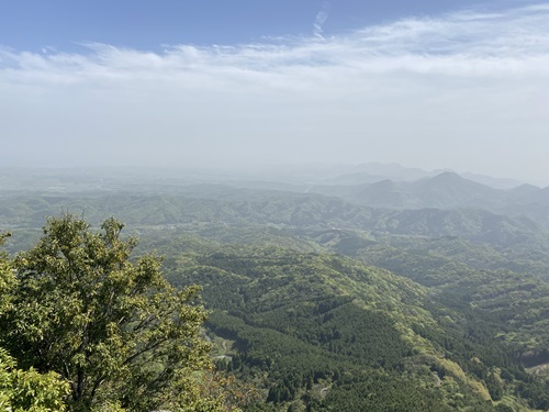 八面山の第三展望地から見える風景