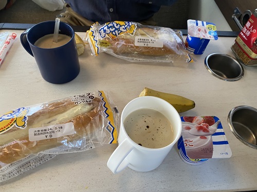 道の駅おおゆの朝ごはん