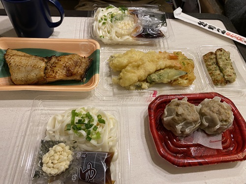 道の駅白神山地で食べた晩御飯