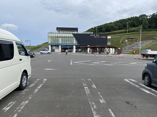 道の駅石狩の昼の駐車場
