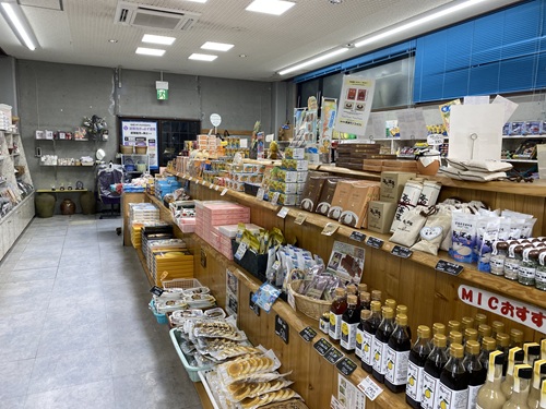 道の駅みしょうMICの特産品売り場