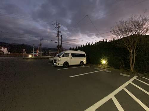 道の駅みしょうMICのトイレ前駐車場