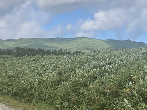 加須美峠から函岳山頂に向かう道から見える美しい風景