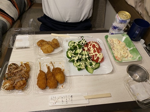 稚内森林公園キャンプ場で食べた晩御飯