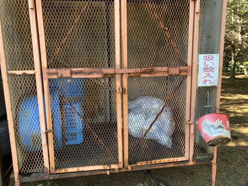 稚内森林公園キャンプ場のゴミ収集場