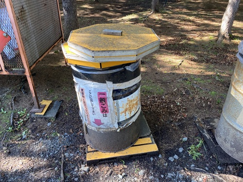 稚内森林公園キャンプ場の一般ごみばこ