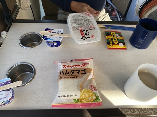 道の駅サロマ湖で食べた朝ごはん