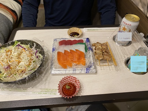 道の駅ルスツでの晩御飯