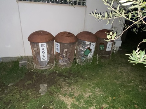 道の駅小豆島オリーブ公園のゴミ箱