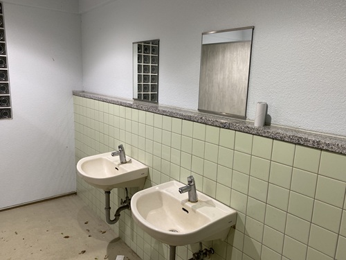 道の駅小豆島オリーブ公園の24時間トイレの洗面台