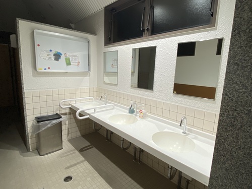道の駅小豆島ふるさと村のトイレの洗面台