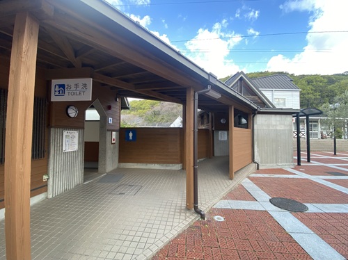 道の駅小豆島ふるさと村のトイレ入り口