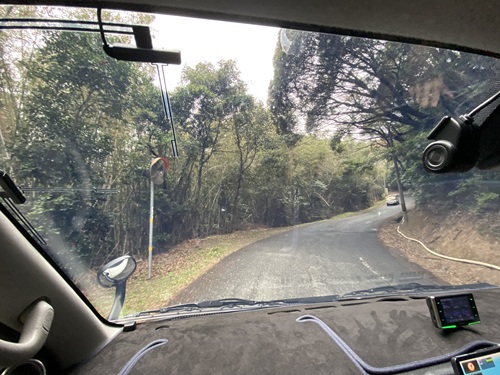 毘沙ノ鼻に行く途中の道