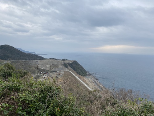 毘沙ノ鼻の展望台から見える景色