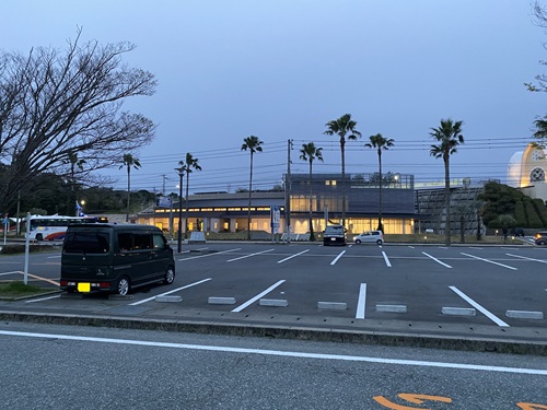 道の駅上天草の駐車場の全体