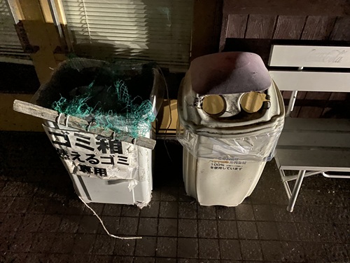 道の駅おおとうのゴミ箱