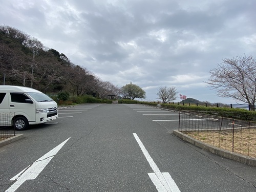 毘沙ノ鼻の駐車場