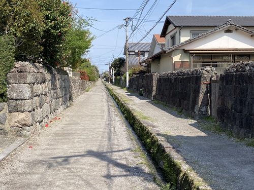 島原武家屋敷にある水路