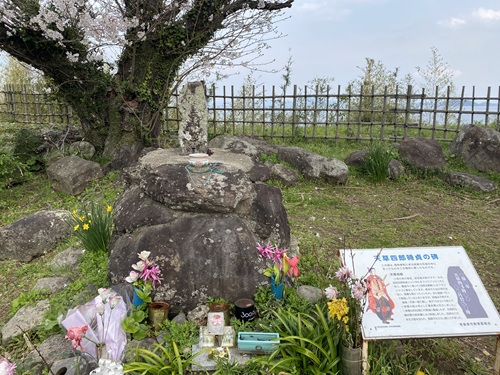 原城跡の天草四郎時貞の碑
