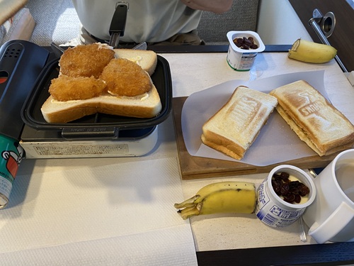 道の駅ならはでの車中朝ごはん