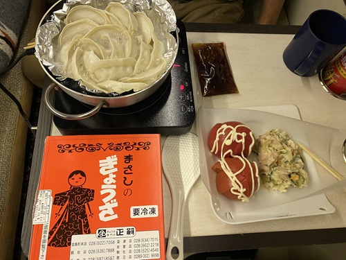 道の駅きつれがわの晩御飯車中飯