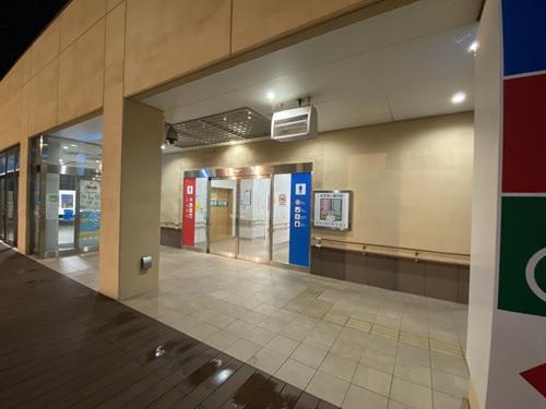 道の駅ならはのトイレの入り口