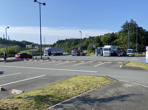 道の駅ならはの大型車の駐車位置