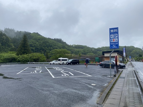 町営無料第１駐車場の外観