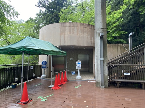 第二観瀑台のエレベーター