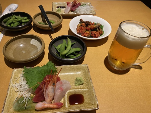 居酒屋典典で食べた晩御飯