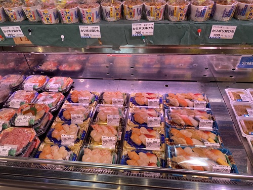 おかせいの寿司売り場