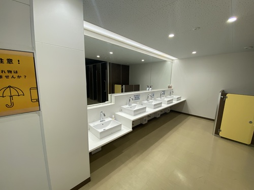 道の駅いわて北三陸のトイレ洗面台