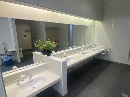 道の駅にしかたのトイレ洗面台